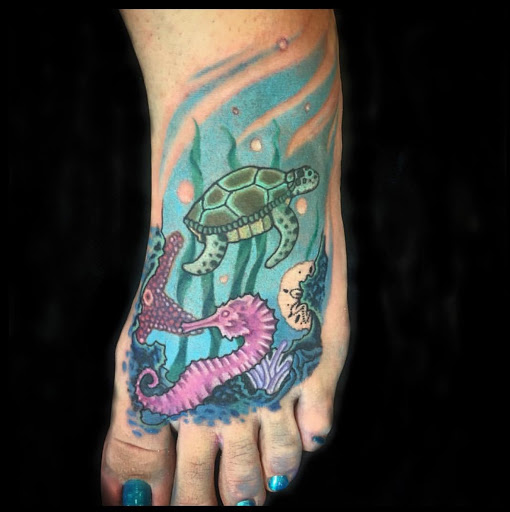 Explore frozen tattoo ideas, creative tattoo ideas in Cottonwood, available at Ink Impression Tattoo