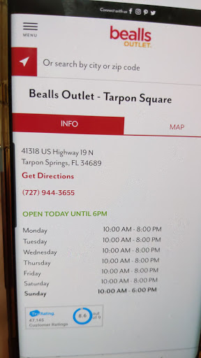 Department Store «Bealls Outlet», reviews and photos, 41318 US Hwy 19 N, Tarpon Springs, FL 34689, USA