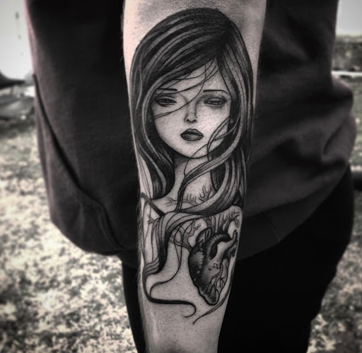 Explore tattoo ideas chest shoulder, creative tattoo ideas in Lawrence, available at Standard Electric Tattooing