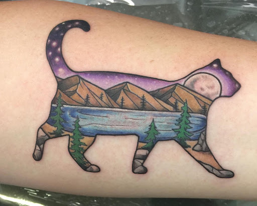 Explore dragon sleeve tattoo ideas, creative tattoo ideas in San Diego, available at Remington Tattoo Parlor