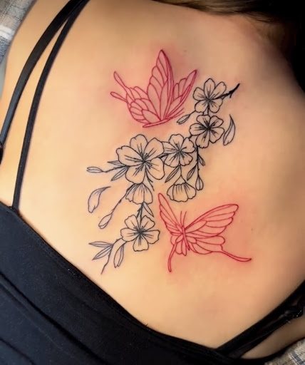 Explore single flower tattoo ideas, creative tattoo ideas in Waukesha, available at AP Tattoo