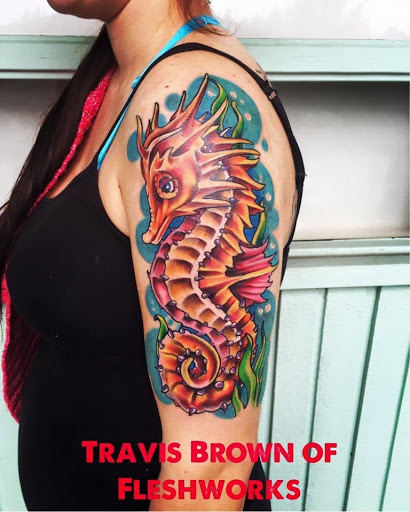 Explore ferret tattoo ideas, creative tattoo ideas in Olympia, available at Fleshworks Tattoo Studio