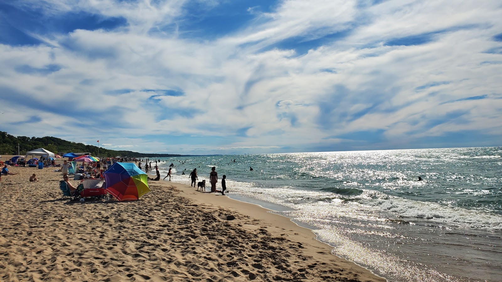 Fotografie cu Warren Dunes Beach - locul popular printre cunoscătorii de relaxare