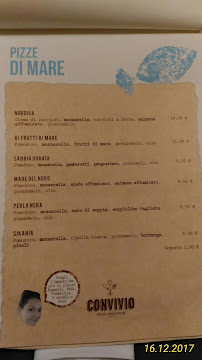 Convivio à Modica menu