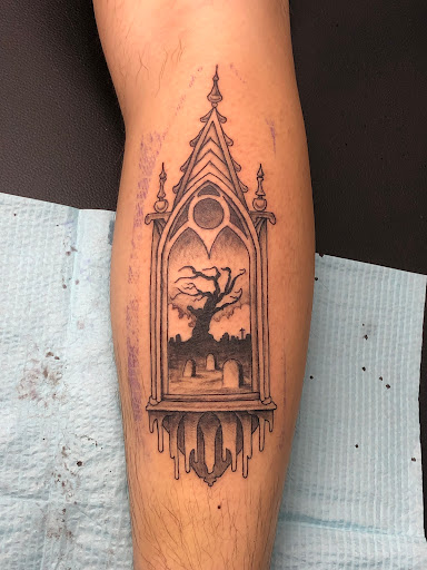 Explore matching cat tattoo ideas, creative tattoo ideas in Everett, available at Sunken Ship Tattoos