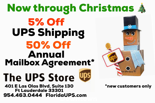 Shipping and Mailing Service «The UPS Store Downtown Fort Lauderdale», reviews and photos, 401 E Las Olas Blvd #130, Fort Lauderdale, FL 33301, USA
