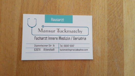 Mansur Tuckmatchy Stammheimer Str. 1B, 63674 Altenstadt, Deutschland