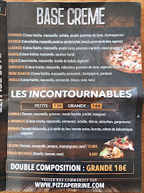 Carte du Pizza Perrine à La Roche-sur-Foron