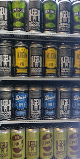 Brewing tanks in a taproom