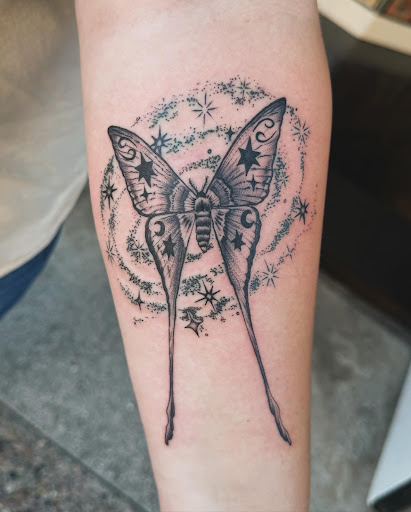 Explore simple stick and poke tattoo ideas, creative tattoo ideas in Eureka, available at Bohemian Tattoo