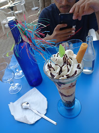 Crème glacée du Restaurant français Restaurant La Passerelle | Spécialités d'anguilles et galettes à Coulon - n°1