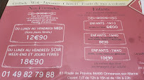 W&G Saveurs Gourmandes à Ormesson-sur-Marne menu