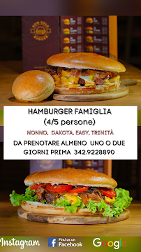 Menu / carte de Hamburger e piadine -Non solo Burger à Clusone