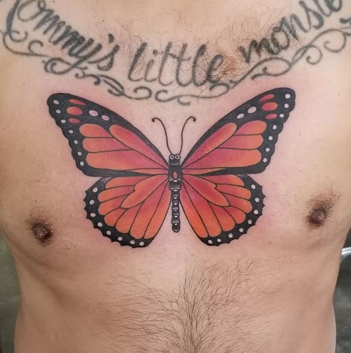 Explore praying tattoo ideas, creative tattoo ideas in Huntington Beach, available at Mechanical Concept Tattoo