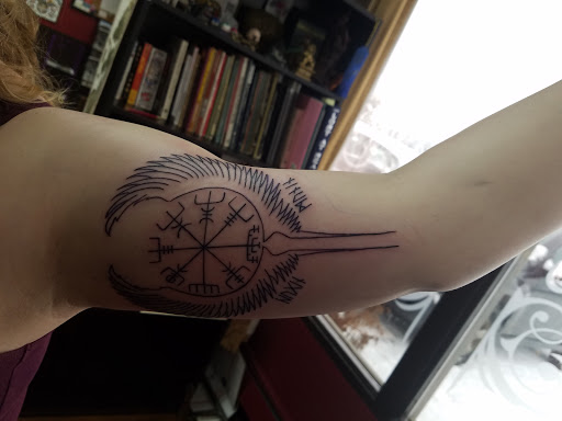 Explore crucifix tattoo ideas, creative tattoo ideas in Eagle River, available at Eagle River Tattoo