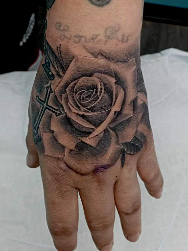 Explore neck and shoulder tattoo ideas, creative tattoo ideas in Lockport, available at Archer Ink Tattoo