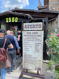 Menu du Trattoria da Dina à Orvieto