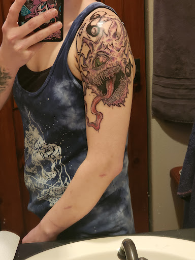 Explore 3 4 sleeve tattoo ideas, creative tattoo ideas in Albuquerque, available at Factory Edge