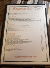 Carte du Le Restaurant de la Tour à Lembeye