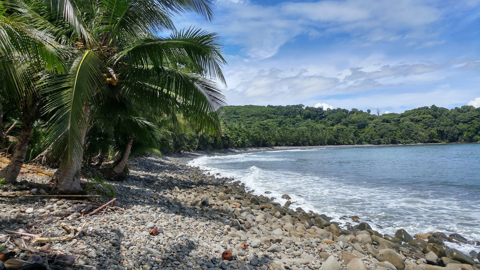 Photo de Playa Pinuelas avec l'eau turquoise de surface