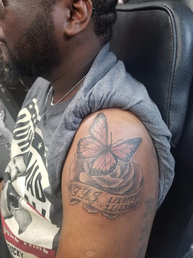 Explore memorial tattoo ideas for husband, creative tattoo ideas in Atlanta, available at Ink Slave Tattoos