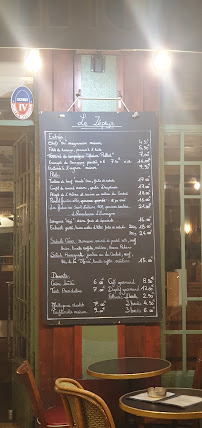 Restaurant Le Zéphyr 20ème à Paris (la carte)