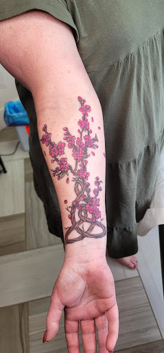 Explore sleeve tattoo ideas for females, creative tattoo ideas in Molalla, available at Back40Tattoo