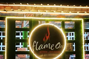 Flame on image