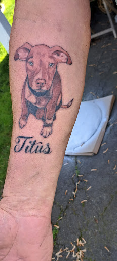 Explore men thigh tattoo ideas, creative tattoo ideas in Levittown, available at Jaybirds Tattoo Studio