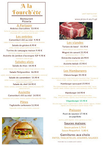 Menu / carte de Restaurant à la Fourch'ète à Montguyon