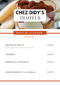 Restaurant de plats à emporter CHEZ DIDY'S à Maubeuge - menu / carte