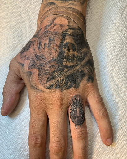 Explore awesome finger tattoo ideas, creative tattoo ideas in Vista, available at American Tattoo Vista