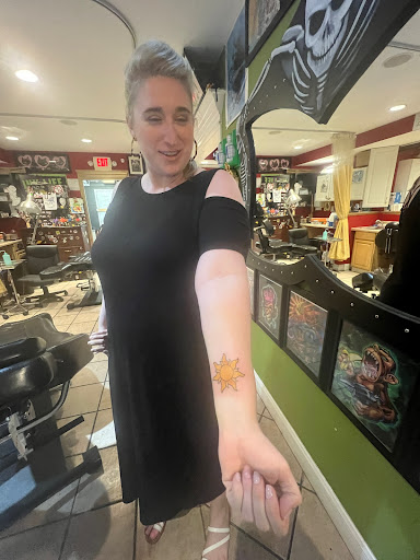 Explore biblical hellscape sleeve tattoo ideas, creative tattoo ideas in Myrtle Beach, available at Pitbull Tattoo and Piercing Clinic