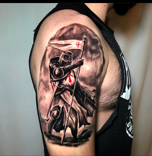 Explore levi tattoo ideas, creative tattoo ideas in Johnson City, available at Gold Cross Tattoo Co.