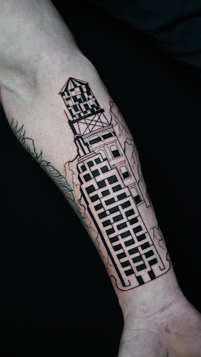 Explore mtb tattoo ideas, creative tattoo ideas in New York, available at Red Baron Ink Tattoo and Piercing