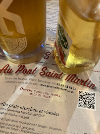 Au Pont Saint-Martin à Strasbourg menu