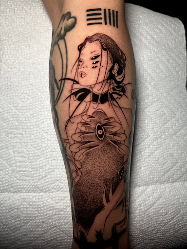 Explore papa tattoo ideas, creative tattoo ideas in Miami, available at Glitterpoop Studios