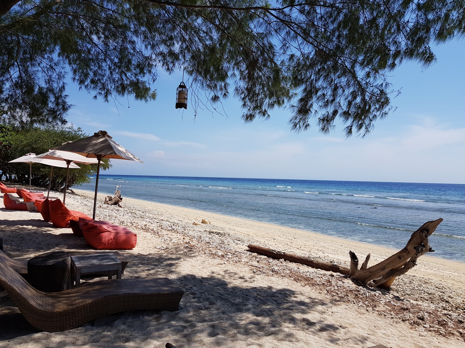 Foto von Gili Trawangan Turtle Shore mit beiger sand Oberfläche