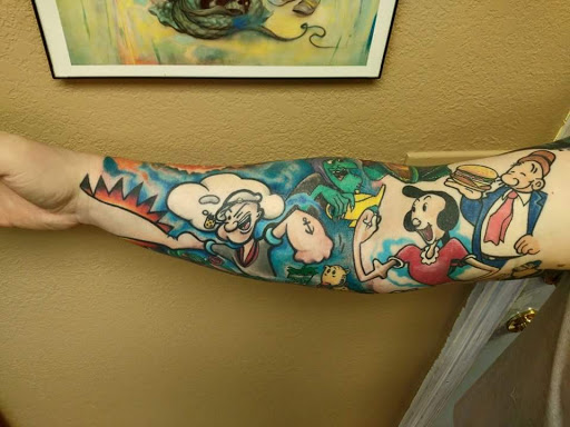 Explore dedication tattoo ideas, creative tattoo ideas in Groves, available at Billet Tattoo Studio