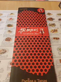 Artapas à Perpignan menu