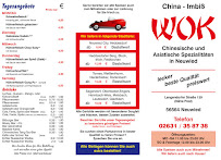 Carte du China Wok à Neuwied