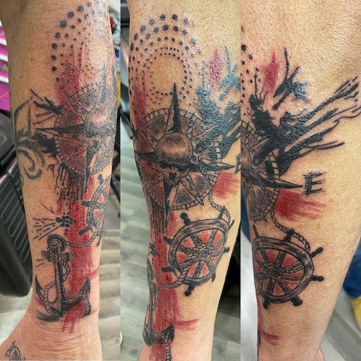 Explore mother daughter son tattoo ideas, creative tattoo ideas in Vermillion, available at IKTOMI-INK Tattoo Experience