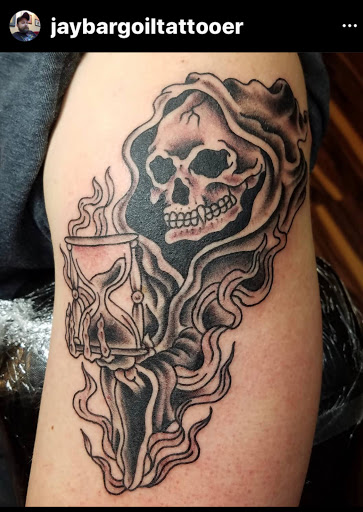 Explore snoopy tattoo ideas, creative tattoo ideas in Marietta, available at Lucky Draw Tattoos III