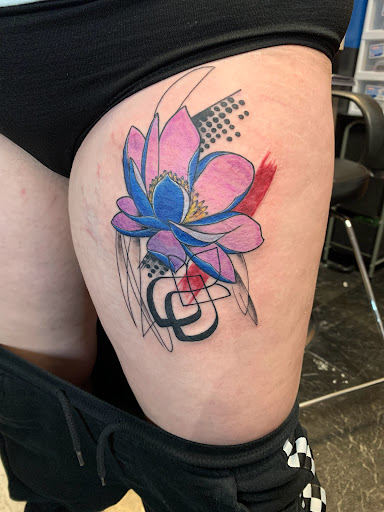 Explore men's neck tattoo ideas, creative tattoo ideas in Indiana, available at Skin Art Work Tattoos & Piercings