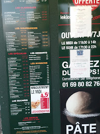 Menu / carte de Kiosque à pizzas à Saint-Michel-sur-Orge
