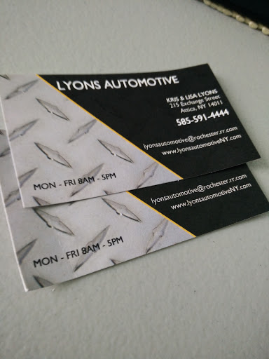 Auto Repair Shop «Lyons Automotive», reviews and photos, 215 Exchange St, Attica, NY 14011, USA