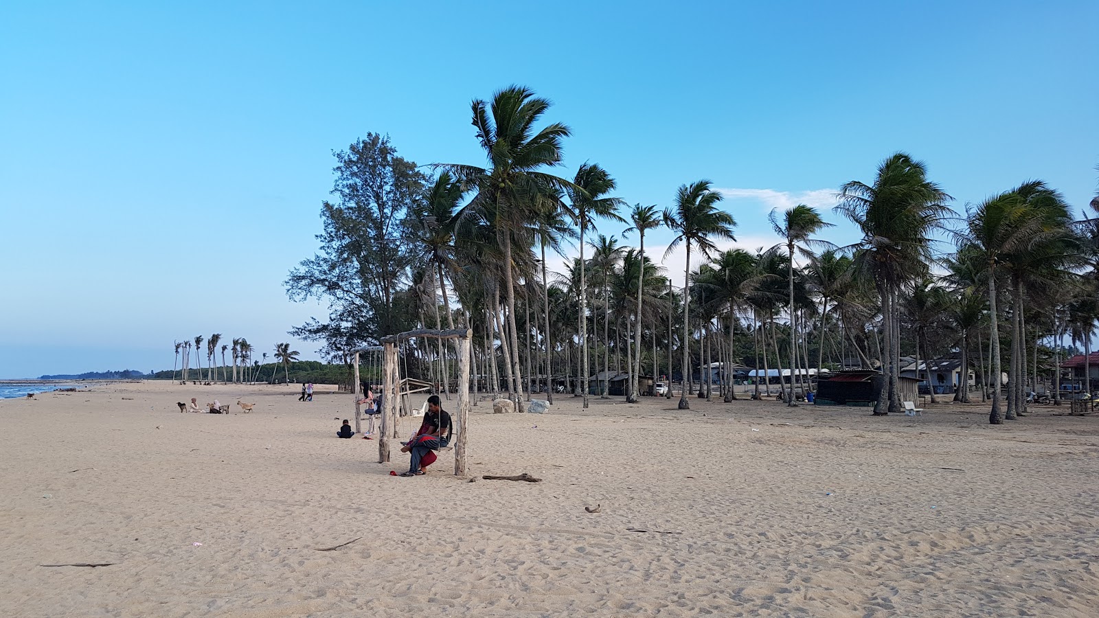 Photo de Pulau Panjang Beach avec un niveau de propreté de partiellement propre