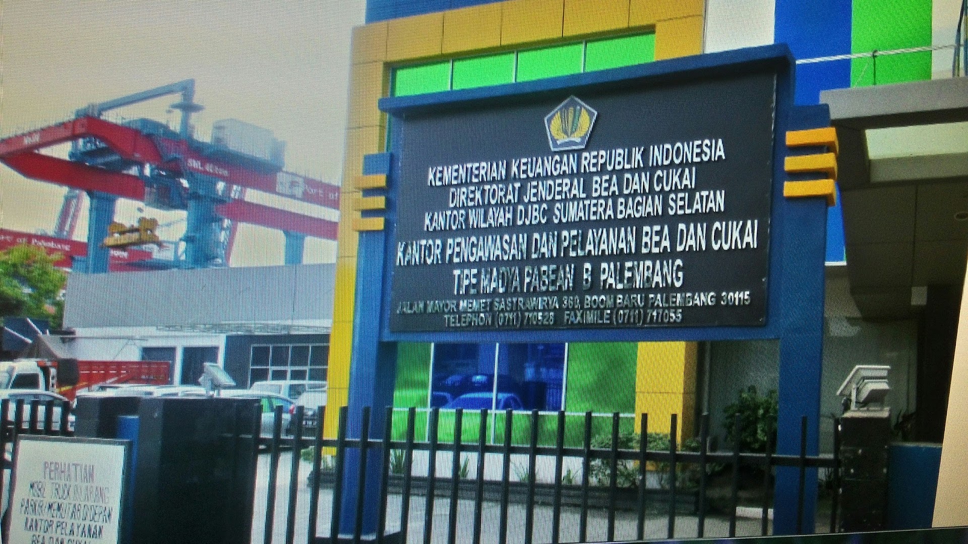 Gambar Kppbc Tipe Madya Pabean B Palembang ( Kppbc Tmp B Palembang)