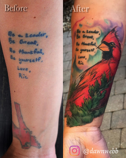 Explore praying mantis tattoo ideas, creative tattoo ideas in Fort Myers Beach, available at Paradise Tattoo