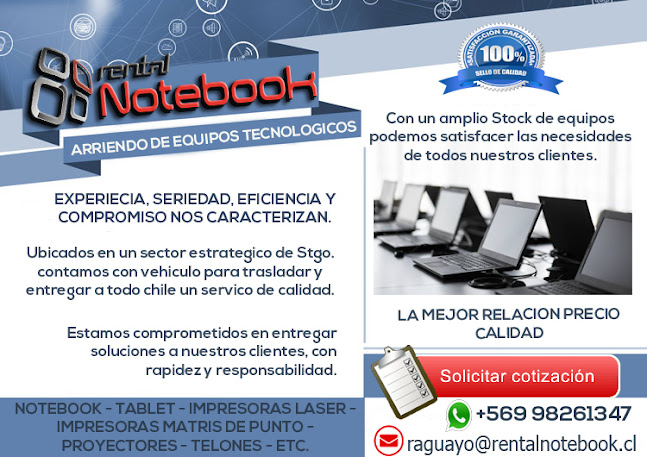 Opiniones de Informatica Rental Notebook Limitada en Pedro Aguirre Cerda - Tienda de informática